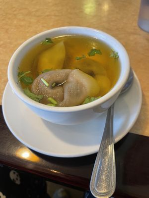 Wonton soupp  at Ma Ma Wok in Charlotte