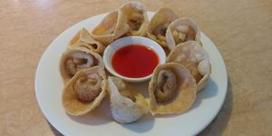 Wantons at Ma Ma Wok in Charlotte