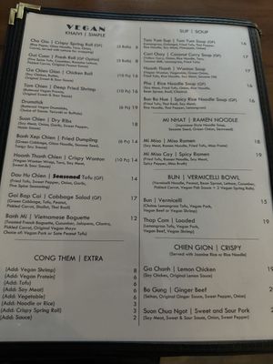 Menu simple  at Seasoned Fusion Tastes in Saskatoon