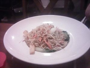 Chow mein at Seasoned Fusion Tastes in Saskatoon