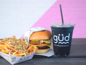 Vegan fast food done right.  at güd eats in Saskatoon