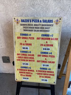 Daily Specials at Razzos Pizza And Salads in Hayward