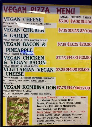 Menu--they've added new items since at Razzos Pizza And Salads in Hayward