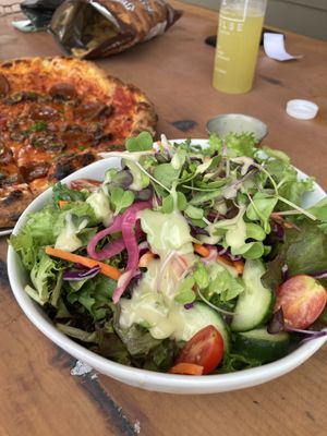 Pulse house  salad (bangin dressing!!) at Pulse Cafe in Hadley