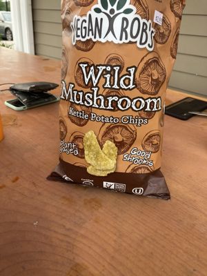 Wild mushroom chips (super umami)  at Pulse Cafe in Hadley