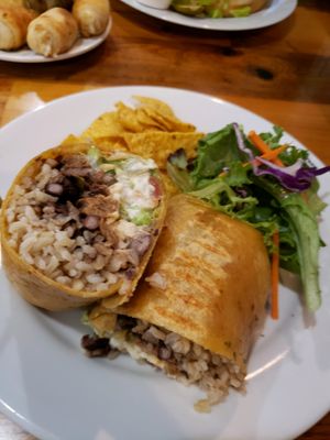 Chkn Burrito  at Pulse Cafe in Hadley