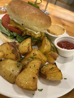 Chimichurri Burger  at Pulse Cafe in Hadley
