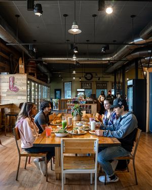 Dining space at Pulse Cafe in Hadley
