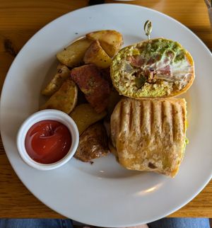 Breakfast burrito at Pulse Cafe in Hadley