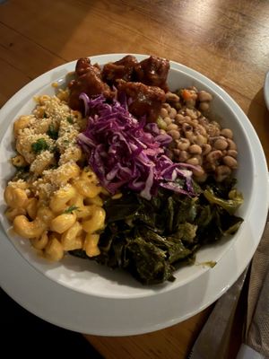 Southern comfort bowl (glazed chicken is 10/10)  at Pulse Cafe in Hadley