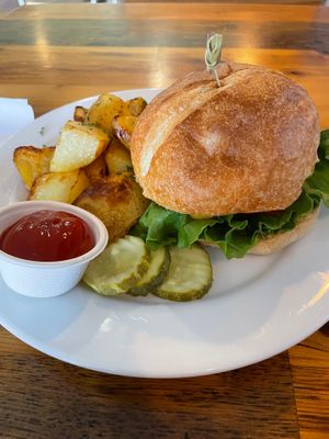 All American Burger at Pulse Cafe in Hadley