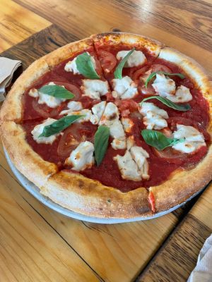 Margarita Pizza at Pulse Cafe in Hadley