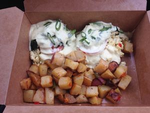 Brunch Special- Tofu Benedict (To Go) at Pulse Cafe in Hadley