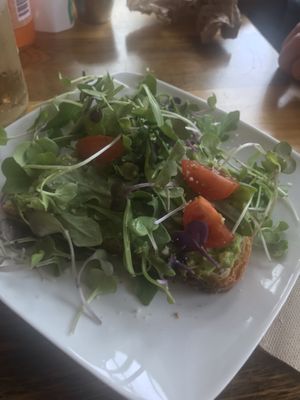 Avocado toast at Pulse Cafe in Hadley