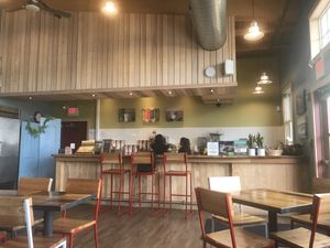 Juice counter at Pulse Cafe in Hadley