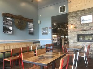 Seating at Pulse Cafe in Hadley