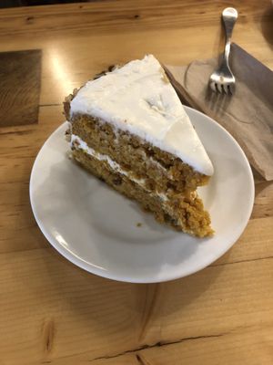 carrot cake at Pulse Cafe in Hadley