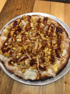 Buffalo “chicken” pizza at Pulse Cafe in Hadley