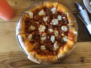 Margarita Pizza at Pulse Cafe in Hadley