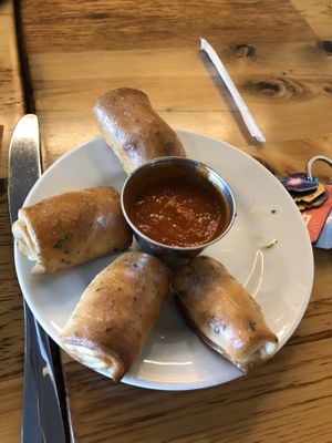 Cashew Mozz Stuffed Garlic Knots  at Pulse Cafe in Hadley