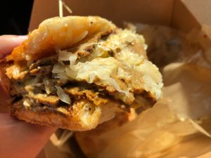 Pastrami panini  at Pulse Cafe in Hadley