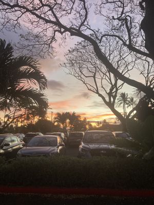 Early morning sunrise at IMUA.  at Imua Coffee Roasters in Kapaa