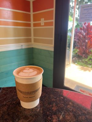 Beautiful interior giving that beach vibe. Grab your hot or cold drink and head to the beach nearby. Photo credit Kim Jackson.  at Imua Coffee Roasters in Kapaa