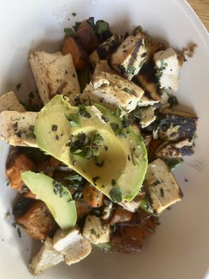 Garden vegetables and tofu  at True Food Kitchen in Denver