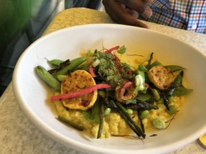 Cauliflower polenta at True Food Kitchen in Denver