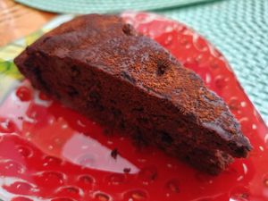 Pastis de cacao i peres at Mandala Kitchen in Lescala