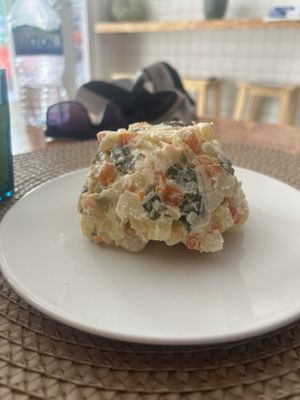 This was delicious- a vegetable salad starter  at Mandala Kitchen in Lescala