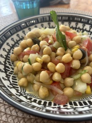 Chickpea dish  at Mandala Kitchen in Lescala
