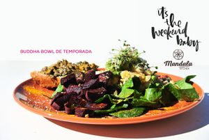 Fresh Organic Salads  at Mandala Kitchen in Lescala