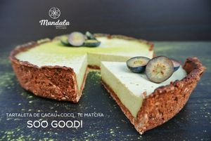Matcha Tarts at Mandala Kitchen in Lescala