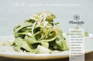 Zoodles & Pesto at Mandala Kitchen in Lescala