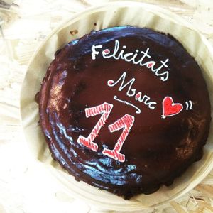 Sucher Birthday cake (orders available) at Mandala Kitchen in Lescala