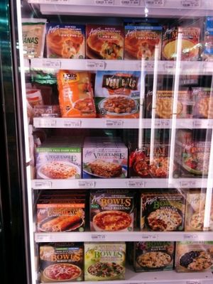 Vegan friendly frozen foods. at Grassroots Natural Market in Jacksonville