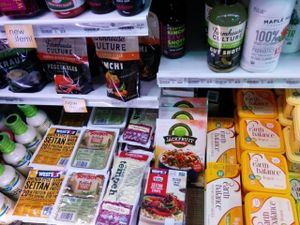 Vegan meats & dairy at Grassroots Natural Market in Jacksonville