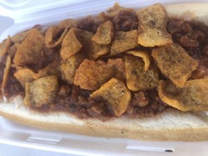 Route 66 - amazing vegan chili  at Mad Dogs Hot Dogs in Venice