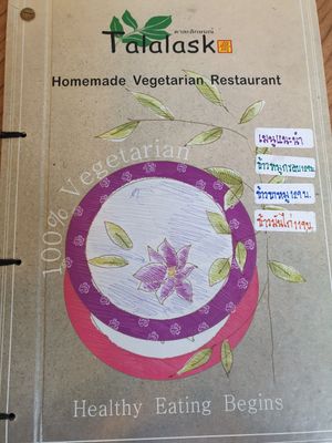 Menu at Talalask in Bangkok