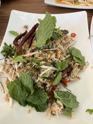 Yum pla too ยำปลาทู  at Talalask in Bangkok