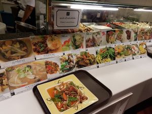 Menu. Slightly expensive. Cooked on the spot n very quick serving at Talalask in Bangkok