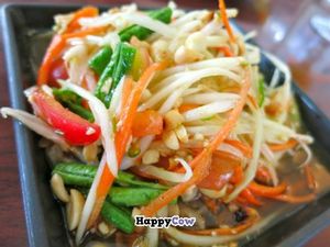 Som Tam - The famous Thai papaya salad at Talalask in Bangkok