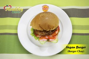 Vegan Burger at Healthy Farm - Hoc Mon District in Ho Chi Minh City
