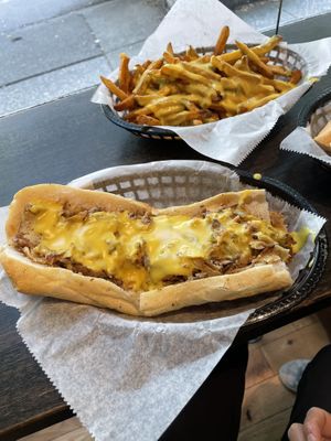 Philly cheese steak at Blackbird in Philadelphia