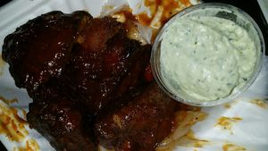 Best vegan wings ive ever had with ranch!! at Blackbird in Philadelphia