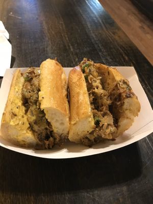Philly cheese steak at Blackbird in Philadelphia