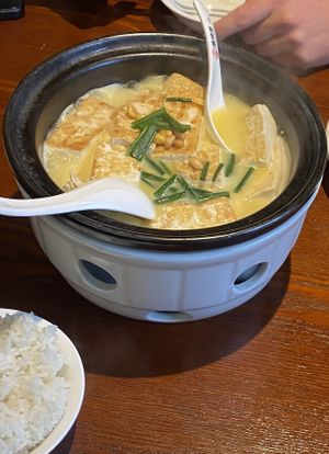 The first 2 days, tofu and sauce  at Tang Shi Fu in Zhangjiajie