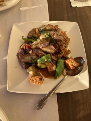 Spicy eggplant at Divine Thai in Grover Beach