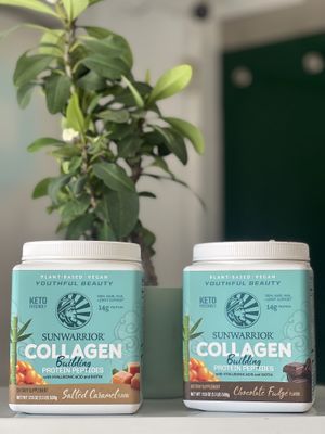 Even as a vegan you can get collagen for your fitness journey 💪🏼🌱 Fully plant-based collagen building protein peptides in different flavours!  at Healthy Life in Paralimni